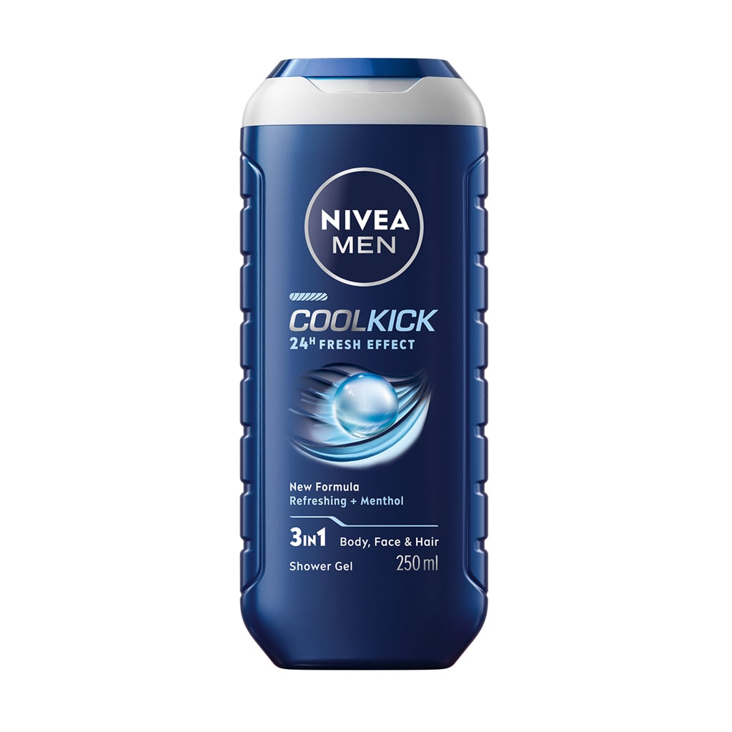 Гель для душу NIVEA MEN Cool Kick для тіла, обличчя та волосся 250 мл